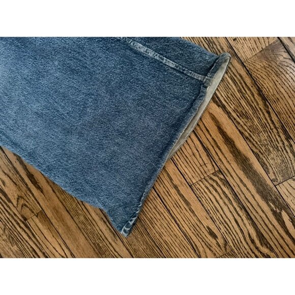 Rag & Bone Miramar Terry Sofie Wide Leg Pant Sweatpant Jeans in Antonia Blue 32 - Picture 4 of 8